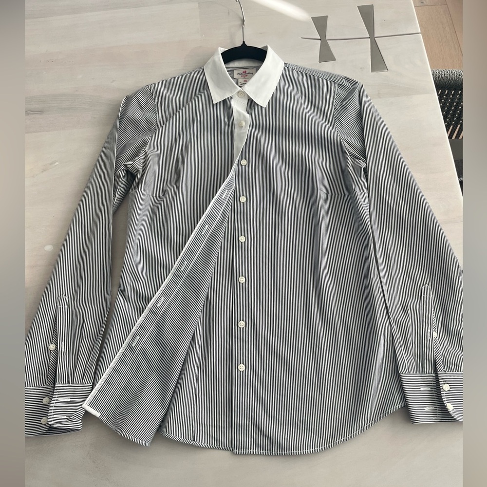 J. Crew Black and White Dress Shirt - Picture 5 of 7